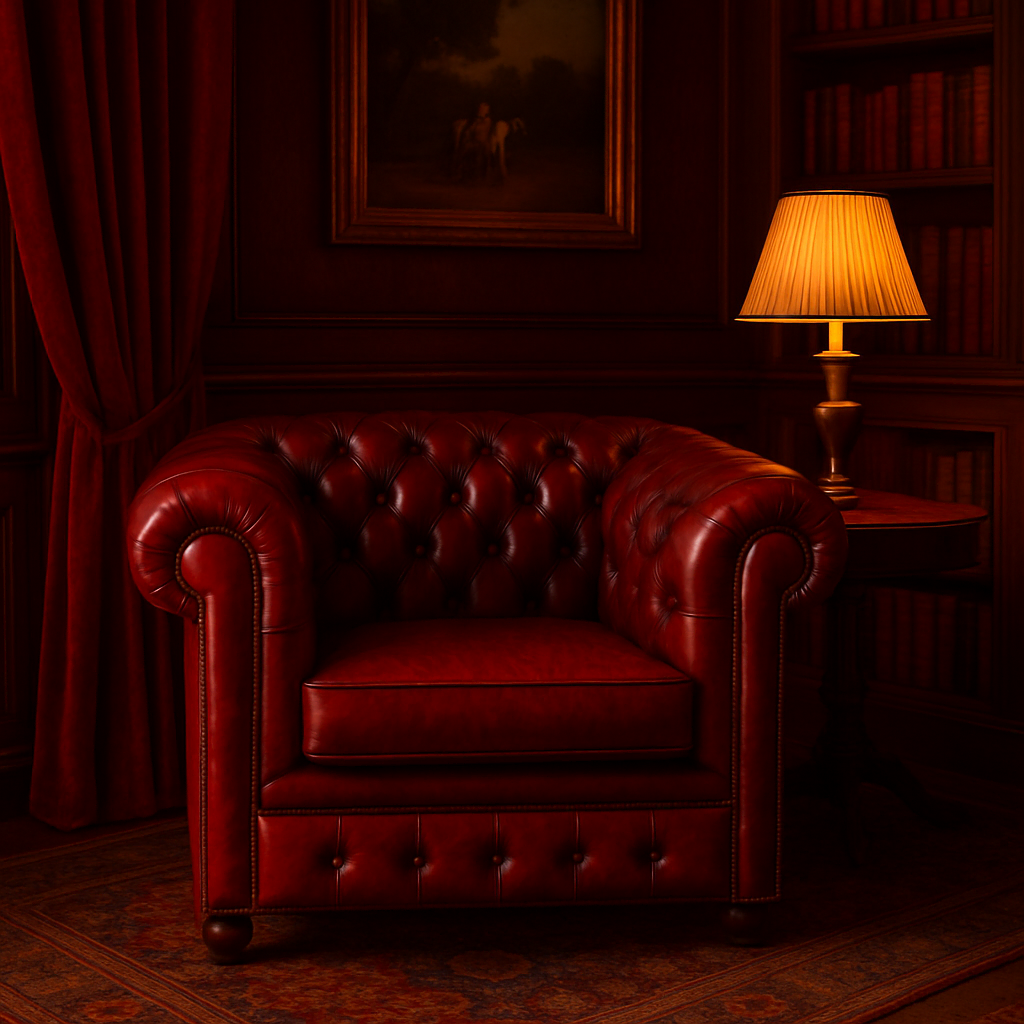 Le fauteuil Chesterfield du studio